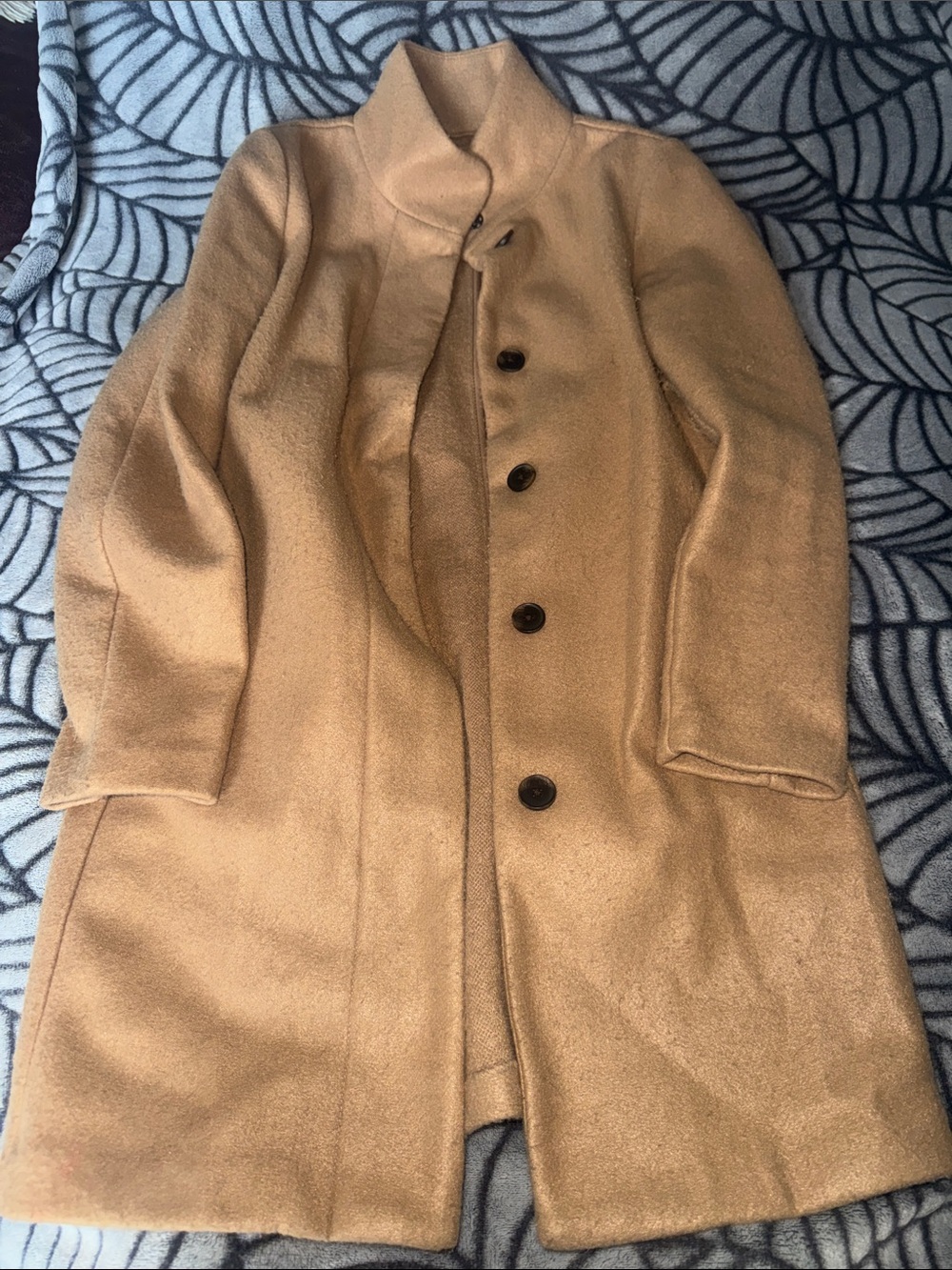 Old Navy Khaki Winter Long Pea Coat Jacket - Size XS